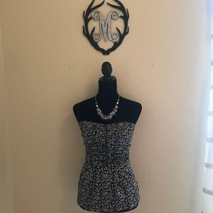 Leopard print peplum top